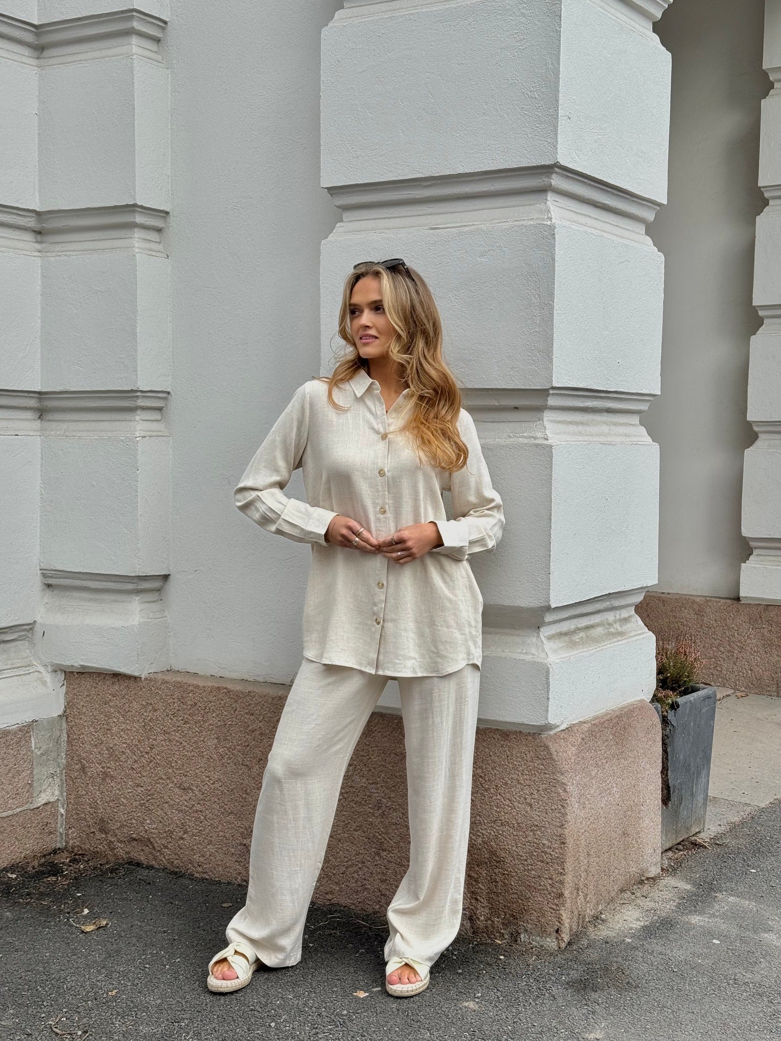 OBJSANNE Pants - Sandshell